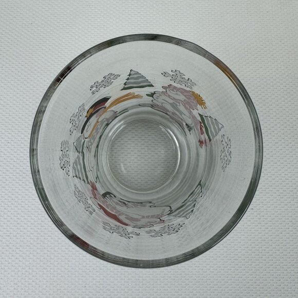 Vintage 1999 Home Interiors Snowman Holiday Drinking Glasses 10 oz Set Of 2 - Picture 10 of 12
